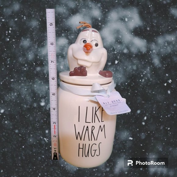 Rae Dunn Frozen Olaf Figural Canister New Tag Attached Excellent Condition - Picture 9 of 10